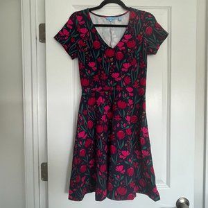 Draper James Floral A-Line Dress